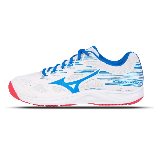 Giày Cầu Lông Mizuno Sky Blaster 2 - Trắng Xanh Đỏ Chính Hãng